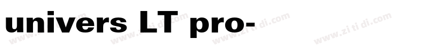 univers LT pro字体转换